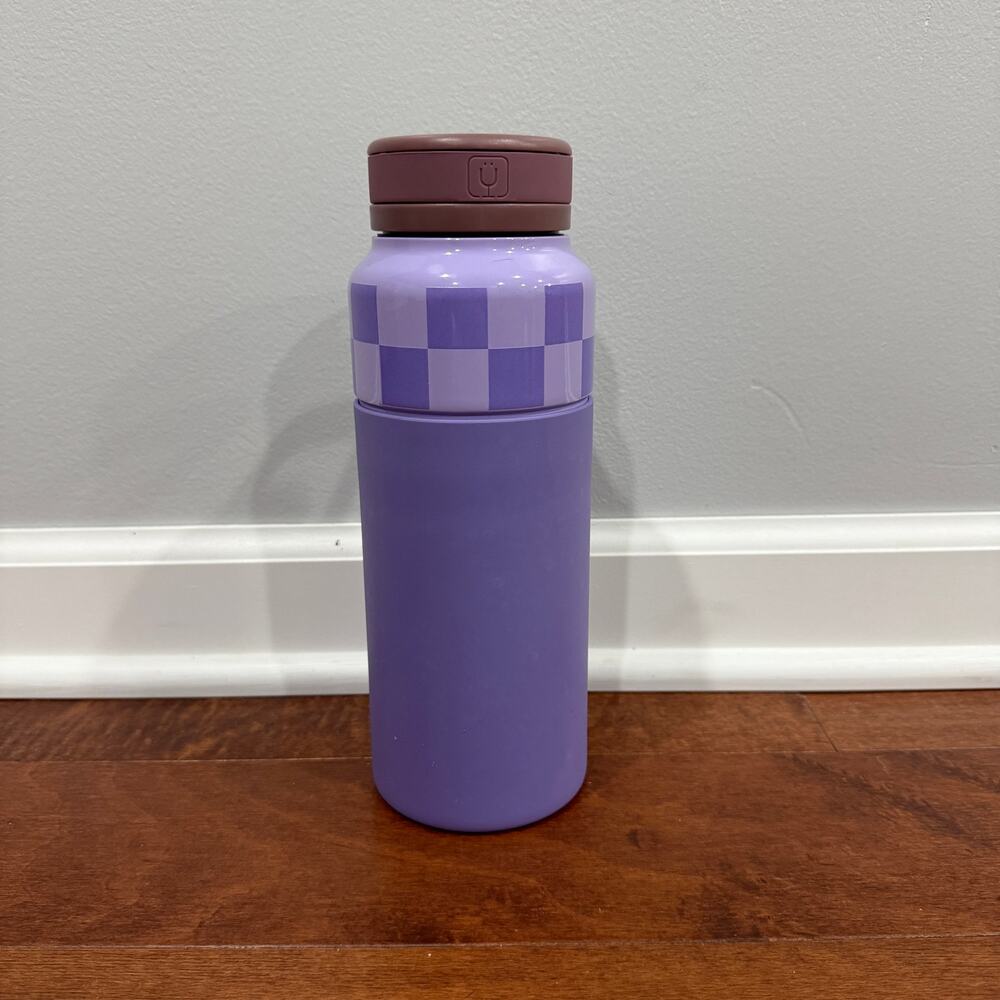 BruMate Rotera 35oz Water Bottle Lavender Checker - Picture 2 of 5